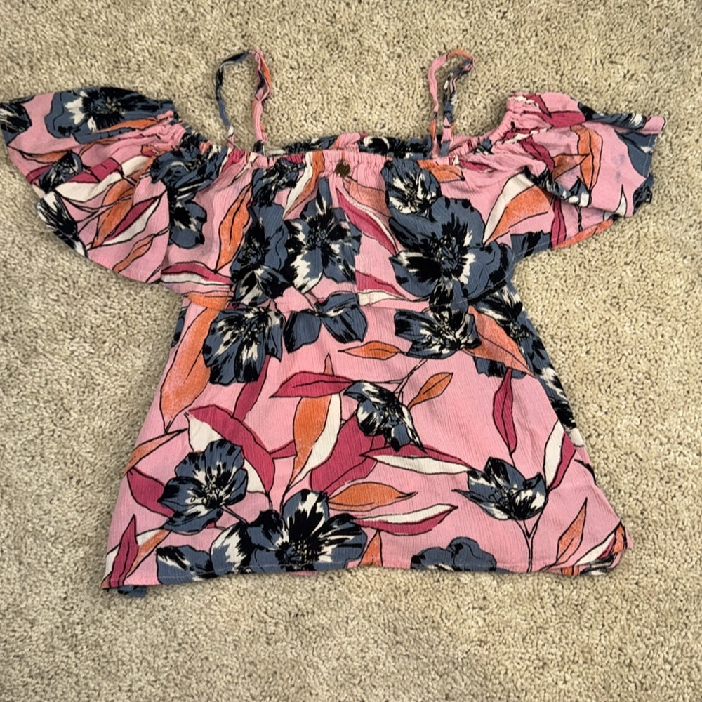 BILLABONG | Off Shoulder Floral Top | Boho Summer Blouse | Flowy - Picture 12 of 12